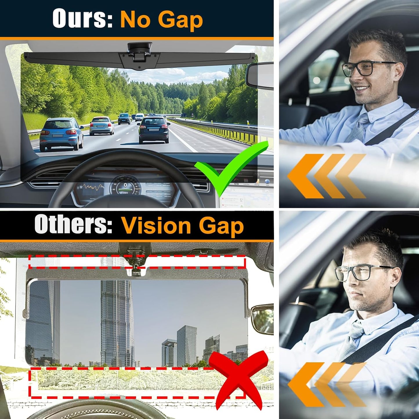 Veharvim Sun Visor Extender for Cars